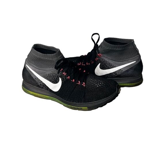 NIKE Zoom All Out Flyknit Volt Running Shoe Size 8 1/2 - Picture 1 of 6